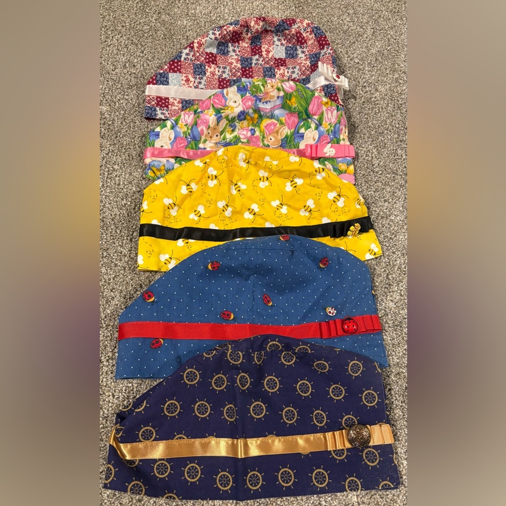 Colorful Patterned Surgical Hats